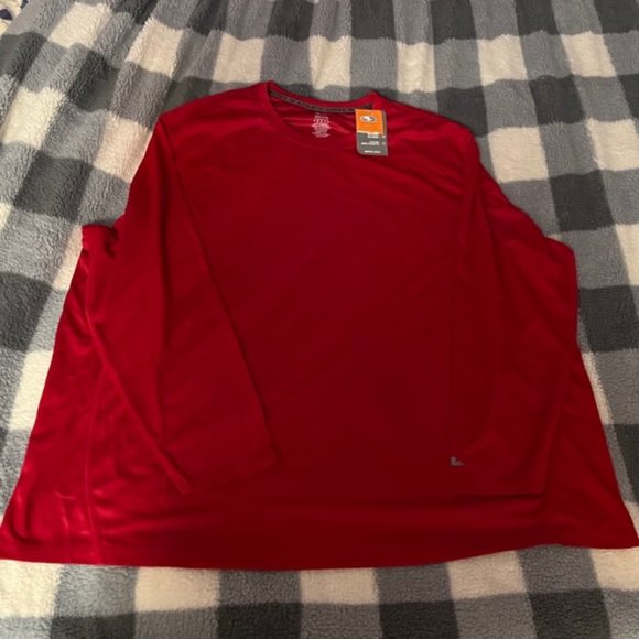 Athletic Works Red Long-Sleeve Dri-More Shirt Mens Size 4XL NWT - Picture 3 of 8